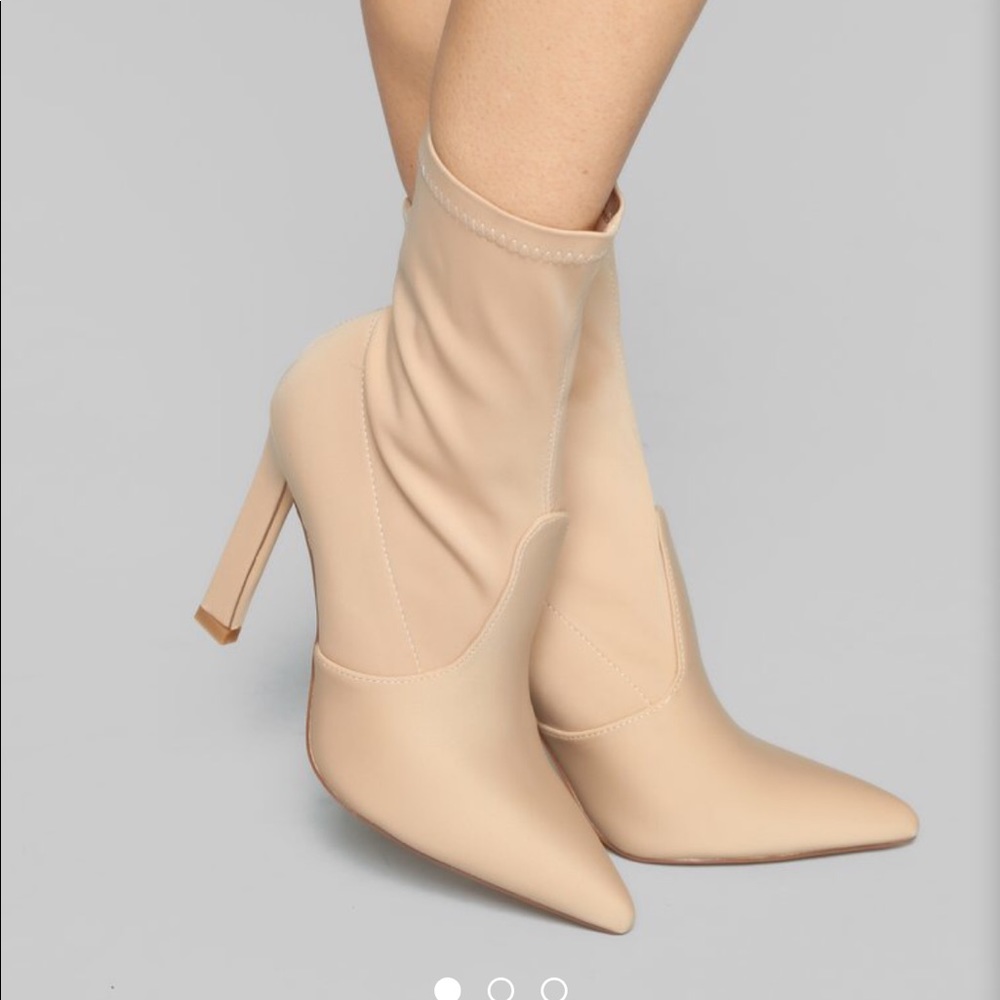 How You Remind Me Booties Nude Fashion Nova